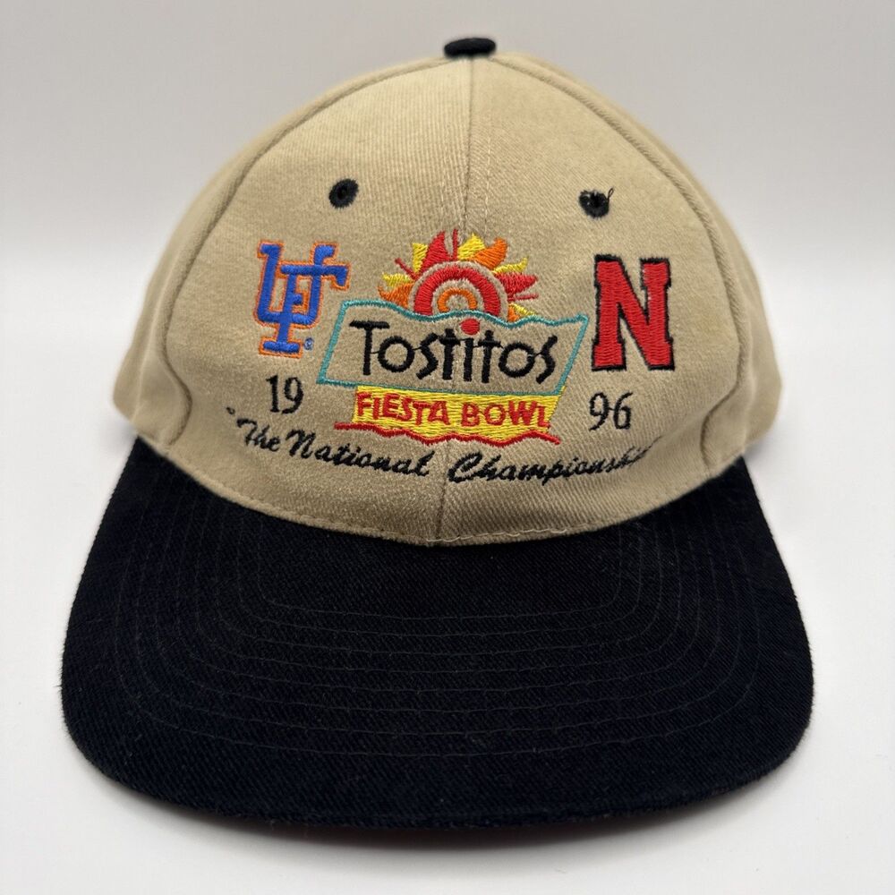 Vtg Tostitos Fiesta Bowl 1996 Hat Nissin SnapBack Florida vs Nebraska Exclusive